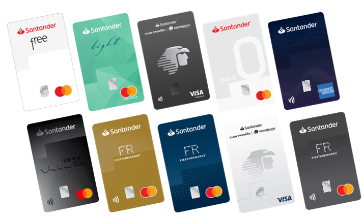 Lanza Santander nuevas tarjetas de crédito sin código visible