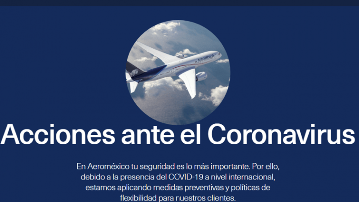 Aeroméxico informa sobre ajustes en sus vuelos