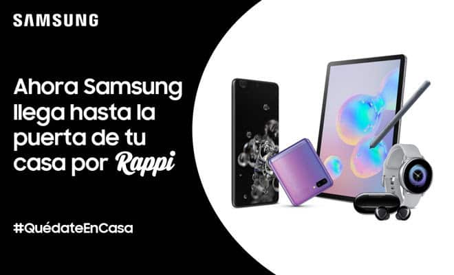 Compra tu Samsung y recíbelo por Rappi