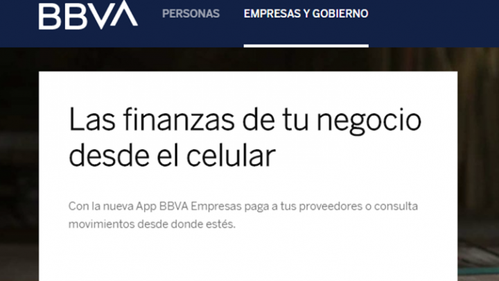 BBVA México lanza aplicación móvil para personas morales