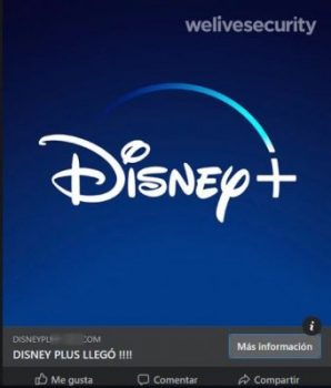 Advierten de estafa en anuncios falsos de Disney+ vía Facebook