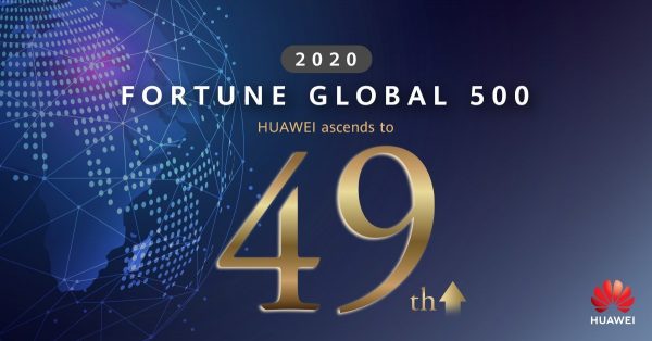 Llega Huawei al top 50 de la lista Fortune 500