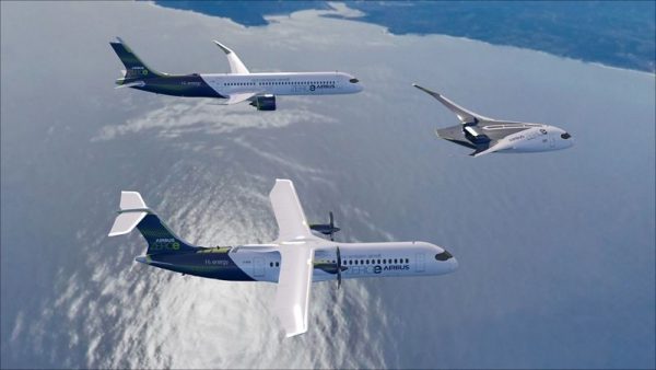 Airbus presenta conceptos para primeros aviones comerciales con cero emisiones