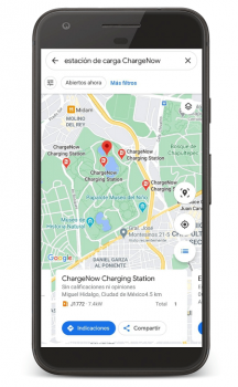 Añaden puntos de recarga para autos eléctricos en Google Maps
