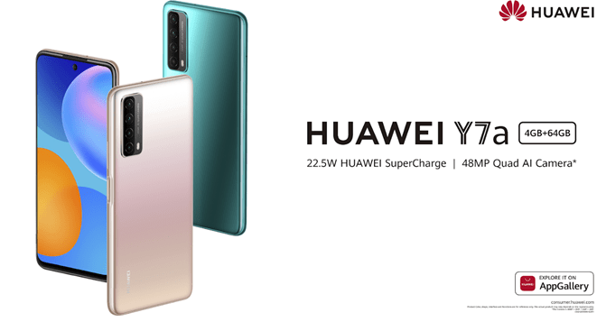Anuncian el nuevo smartphone Huawei Y7a