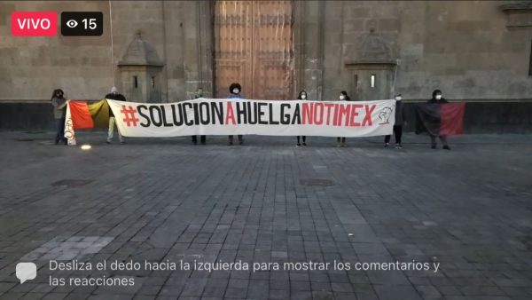 Denuncia SutNotimex amenazas de muerte en plantón de Palacio Nacional