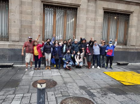SutNotimex levanta plantón de Palacio Nacional tras compromisos de gobierno federal