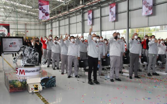 Celebra Nissan producción del motor 15 millones en planta de Aguascalientes