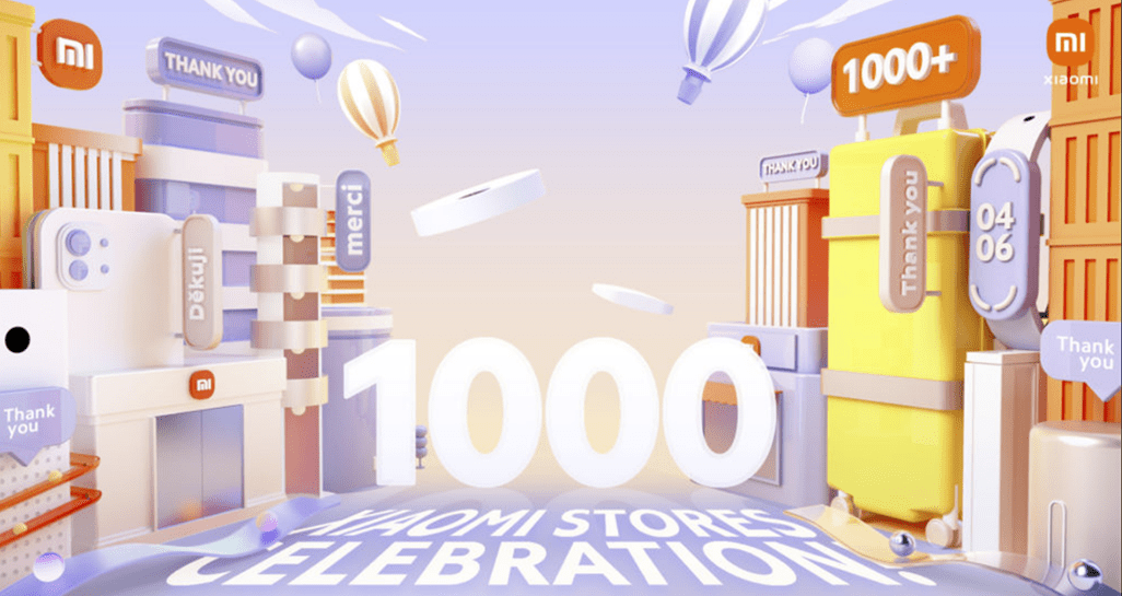 Xiaomi celebra 1,000 Mi Stores