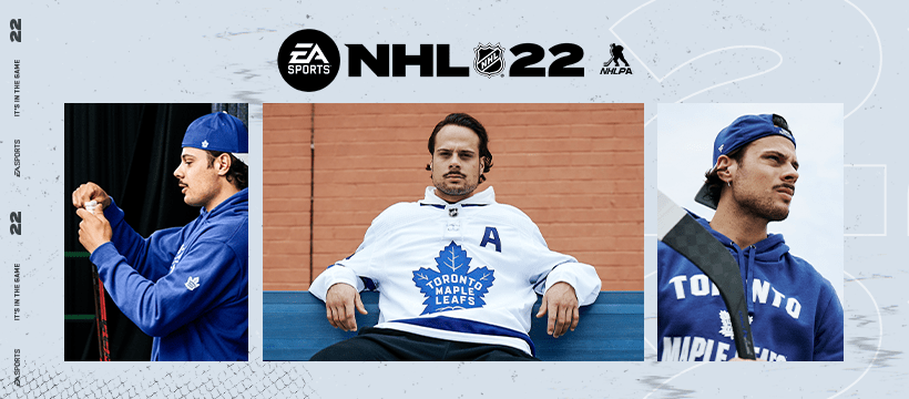 Revelan EA SPORTS NHL 22 con Auston Matthews en portada