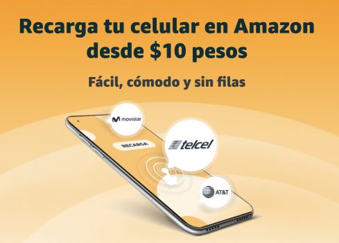 Amazon habilita recargas para celulares
