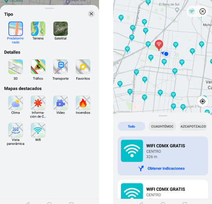 Ubica las zonas de WiFi gratis en la CDMX gracias a Petal Maps