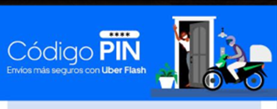 Aplica Uber PIN de confirmación para envío de paquetes