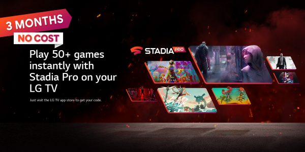 LG incluye Google Stadia Pro 3 meses gratis en sus Smart TV