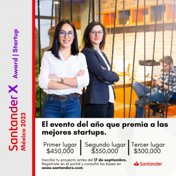 Convoca Santander a nuevo premio para startups mexicanas