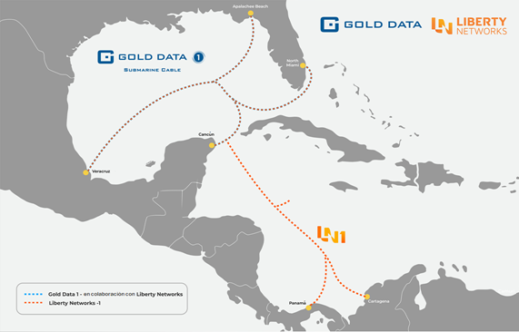 Liberty Networks y Gold Data amplían conectividad México-EU con fibra submarina