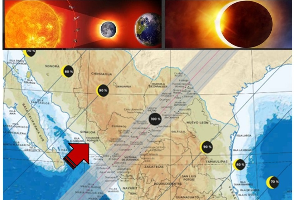 8 de Abril Eclipse Total de Solar; llama SICT Guardar Medidas de Seguridad
