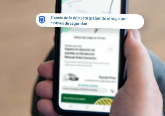 Habilita Uber México función de grabación de vídeo encriptado desde la app
