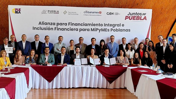 Citibanamex y gobierno de Puebla firman acuerdo para financiar MiPymes