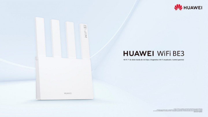 Presentan nuevo Router Huawei WiFi BE3 con Wi-Fi 7