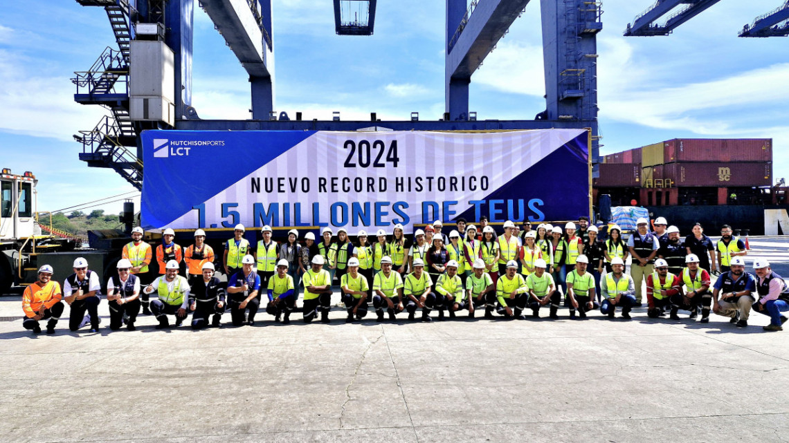 Hutchison Ports LCT establece un nuevo récord al operar 1.5 millones de TEUs en Lázaro Cárdenas