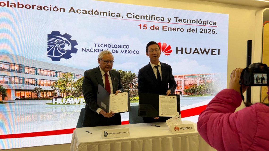 Huawei y TecNM firman convenio para impulsar educación tecnológica