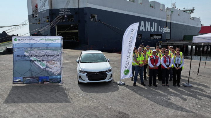 SSA Marine México recibe al automóvil 3 millones en puerto Lázaro Cárdenas