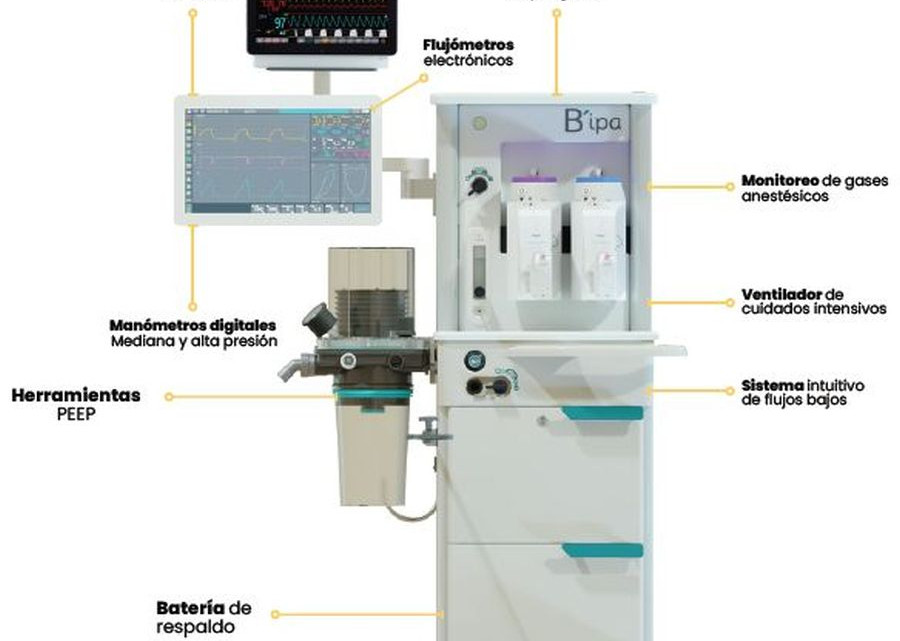 Presentan B’ipa, máquina de anestesia desarrollada con tecnología mexicana