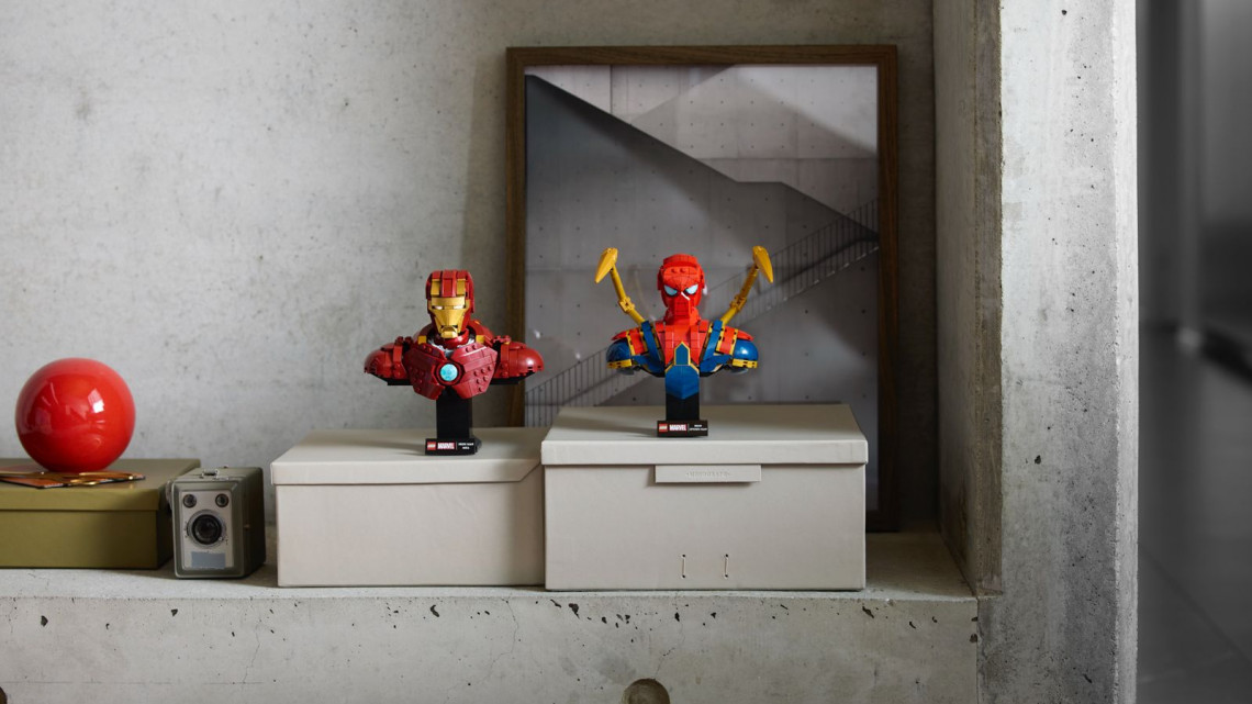 LEGO lanza minibustos de Iron Man e Iron Spider-Man inspirados en el Universo Cinematográfico de Marvel LEGO lanza minibustos de Iron Man e Iron Spider-Man inspirados en el Universo Cinematográfico de Marvel