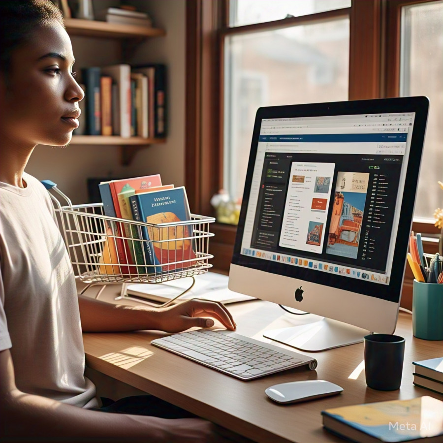 venta de libros ecommerce imagen de Meta IA