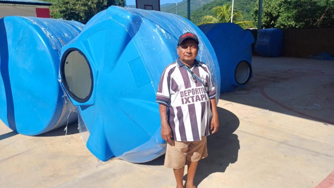 Instalan sistemas de captación de agua en Acapulco y Copala tras paso de huracanes