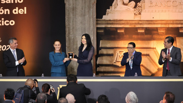 Reconoce Presidenta Labor Social del Banco de México