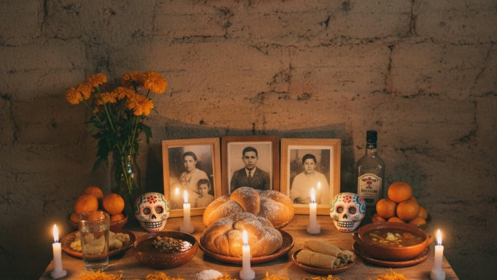 Ofrenda de Día de Muertos cuesta el 25% de un salario mínimo en México