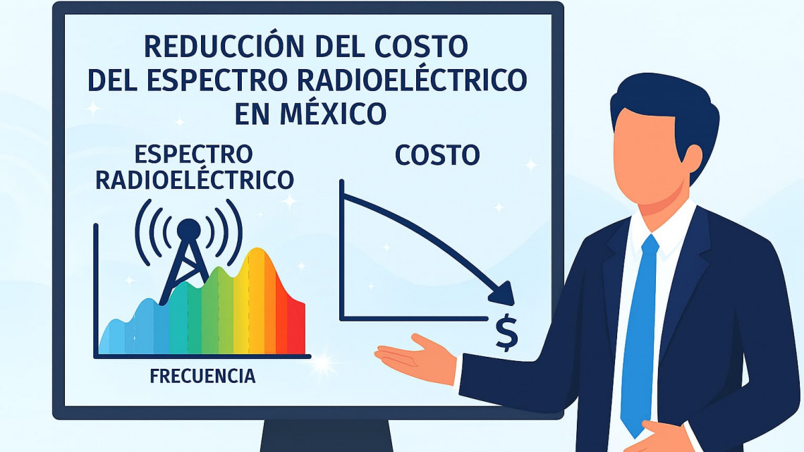 Costo del espectro en México, 7% por debajo del promedio internacional: CRT