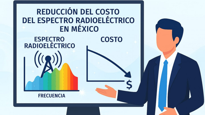Costo del espectro en México, 7% por debajo del promedio internacional: CRT