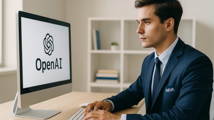Alianza entre BBVA y OpenAI impulsa integración de IA en servicios financieros