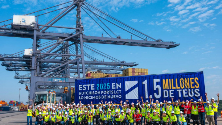 Hutchison Ports LCT mantiene ritmo operativo y alcanza 1.5 millones de TEUs en 2025