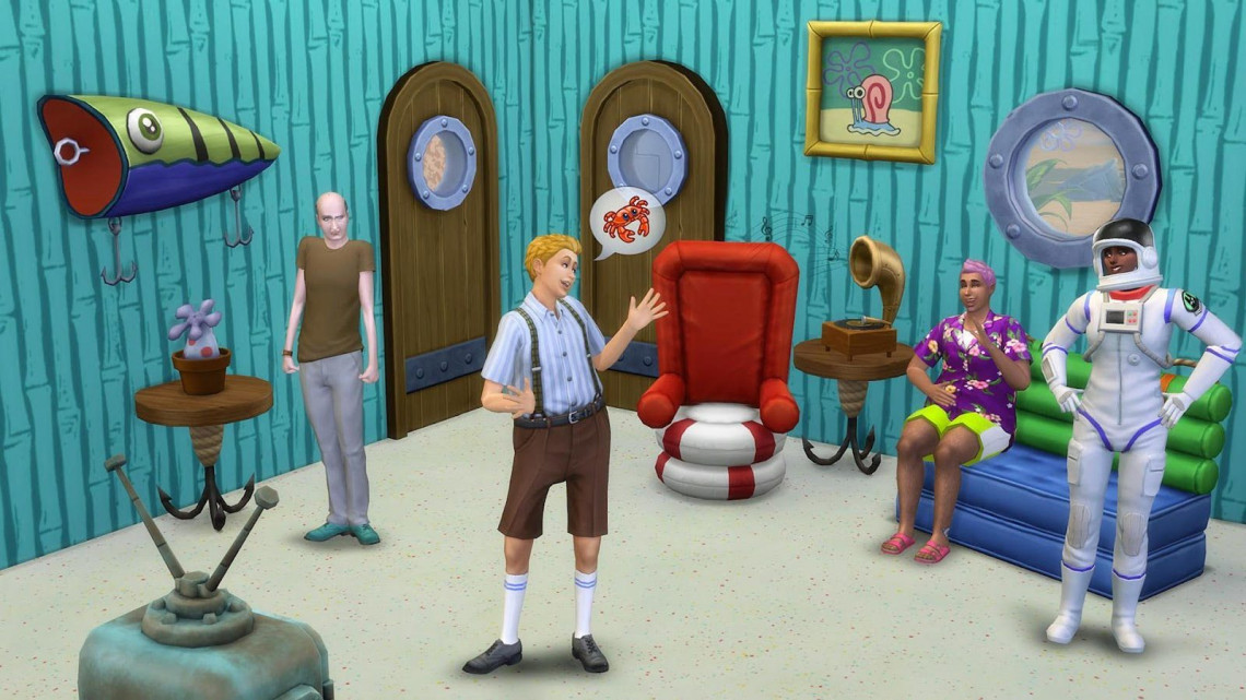 Los Sims 4 presenta kits inspirados y un evento festivo de Bob Esponja