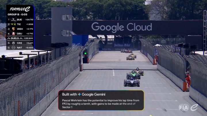 Formula E y Google Cloud amplían alianza de IA para operaciones y transmisiones