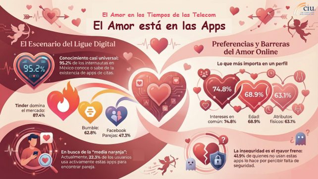 Las apps de ligue siguen vigentes para la construcción de relaciones amorosas: The CIU