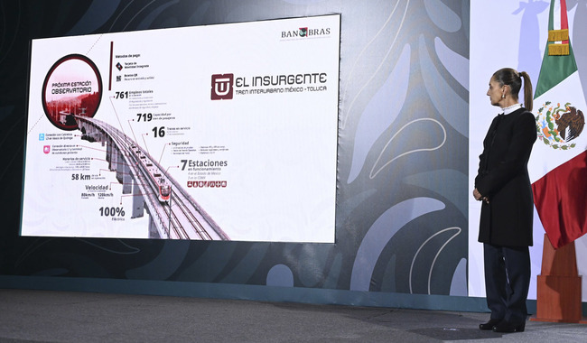 CDMX- Toluca en 60 minutos por Tren El Insurgente: Presidenta