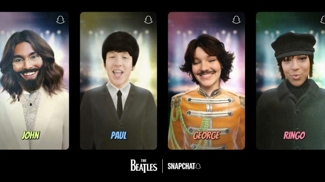 Lanza Snap experiencia de realidad aumentada inspirada en Los Beatles